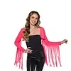 BOLERO MET FRANJES - UV / BLACKLIGHT - NEON ROZE