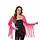 FRINGE BOLERO - UV / BLACKLIGHT - NEON PINK