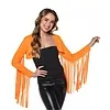 FRINGE BOLERO - UV / BLACKLIGHT - NEON ORANGE