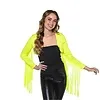 FRINGE BOLERO - UV / BLACKLIGHT - NEON YELLOW
