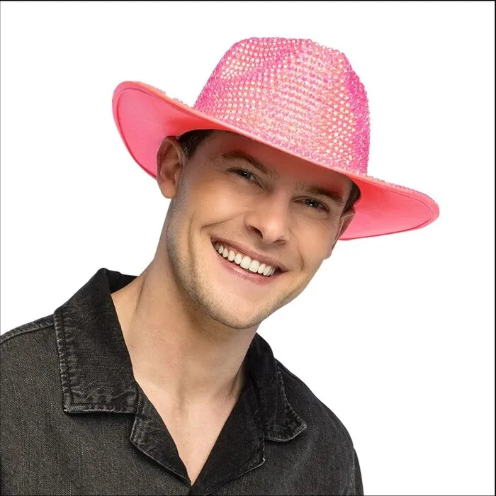 COWBOY HAT AURORA - UV / BLACKLIGHT - NEON PINK