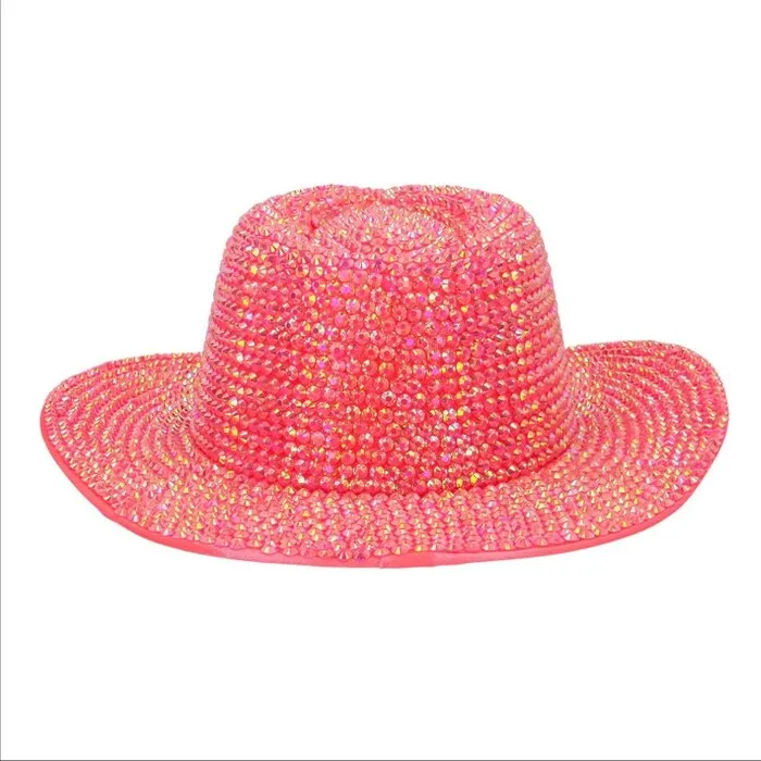 COWBOY HAT AURORA - UV / BLACKLIGHT - NEON PINK