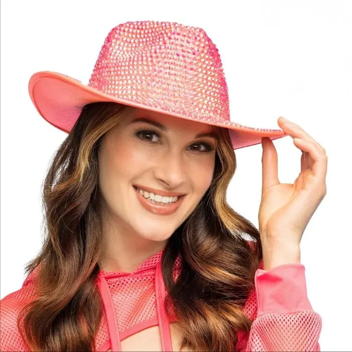 COWBOYHOED AURORA - UV / BLACKLIGHT - NEON ROZE