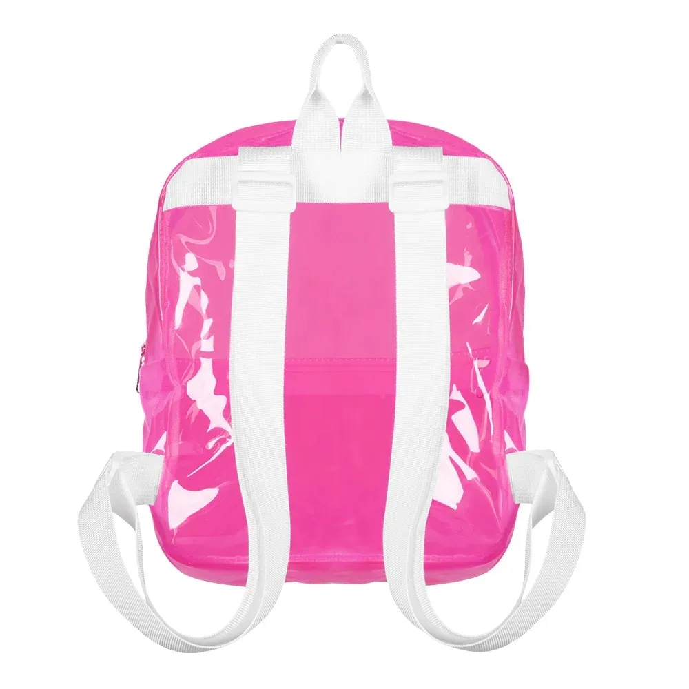 BACKPACK TRANSPARANT - UV / BLACKLIGHT - NEON PINK