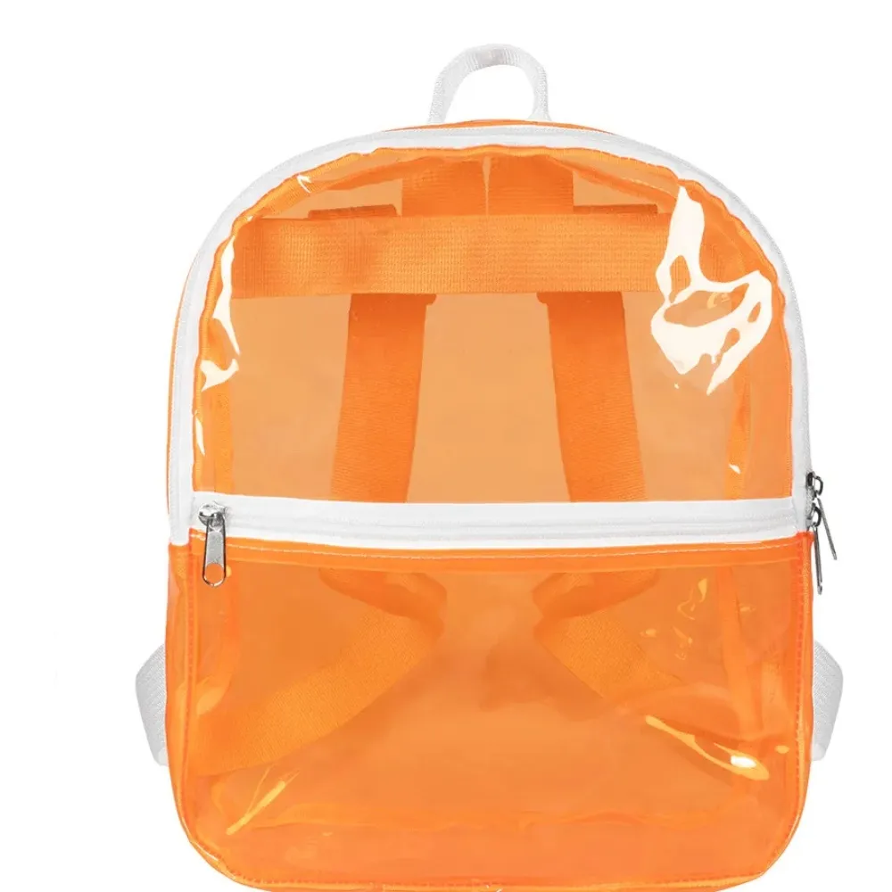 BACKPACK TRANSPARANT - UV / BLACKLIGHT - NEON ORANGE