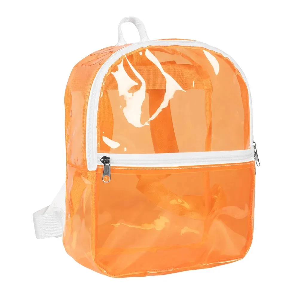 BACKPACK TRANSPARANT - UV / BLACKLIGHT - NEON ORANGE