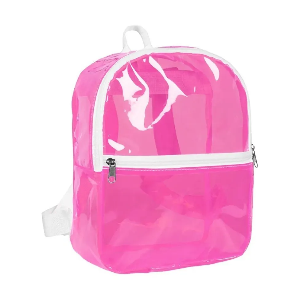 BACKPACK TRANSPARANT - UV / BLACKLIGHT - NEON PINK