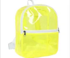 RUGZAK TRANSPARANT - UV / BLACKLIGHT – NEON GEEL