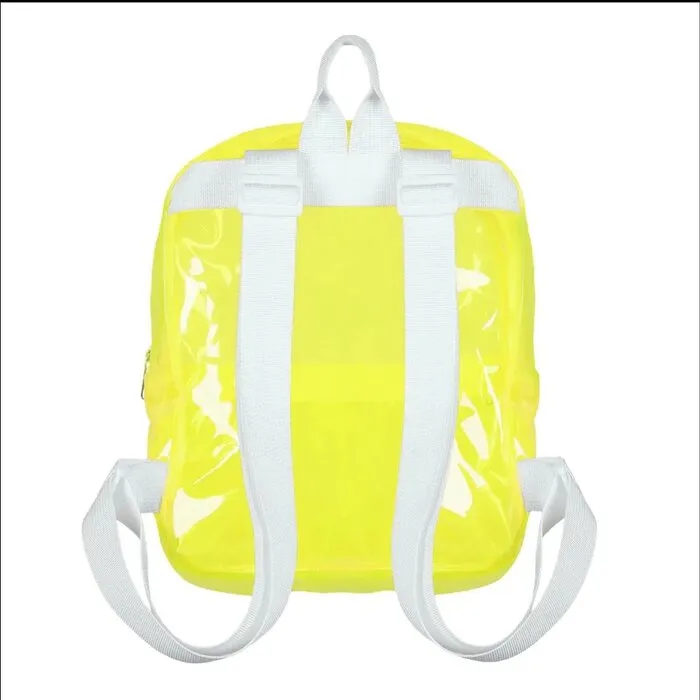 BACKPACK TRANSPARANT - UV / BLACKLIGHT - NEON YELLOW