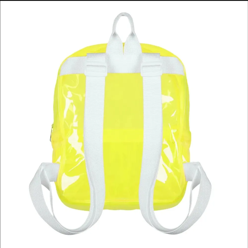 RUGZAK TRANSPARANT - UV / BLACKLIGHT – NEON GEEL