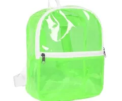 RUGZAK TRANSPARANT - UV / BLACKLIGHT – NEON GROEN