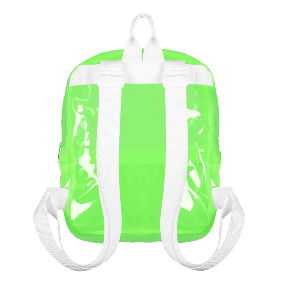 BACKPACK TRANSPARANT - UV / BLACKLIGHT - NEON GREEN