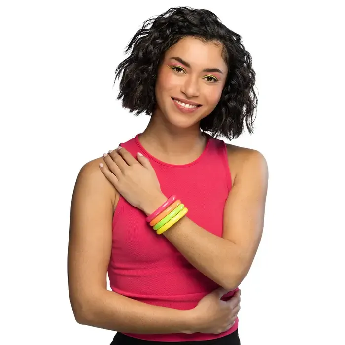 Neon bracelet set – 4 pieces – Rave