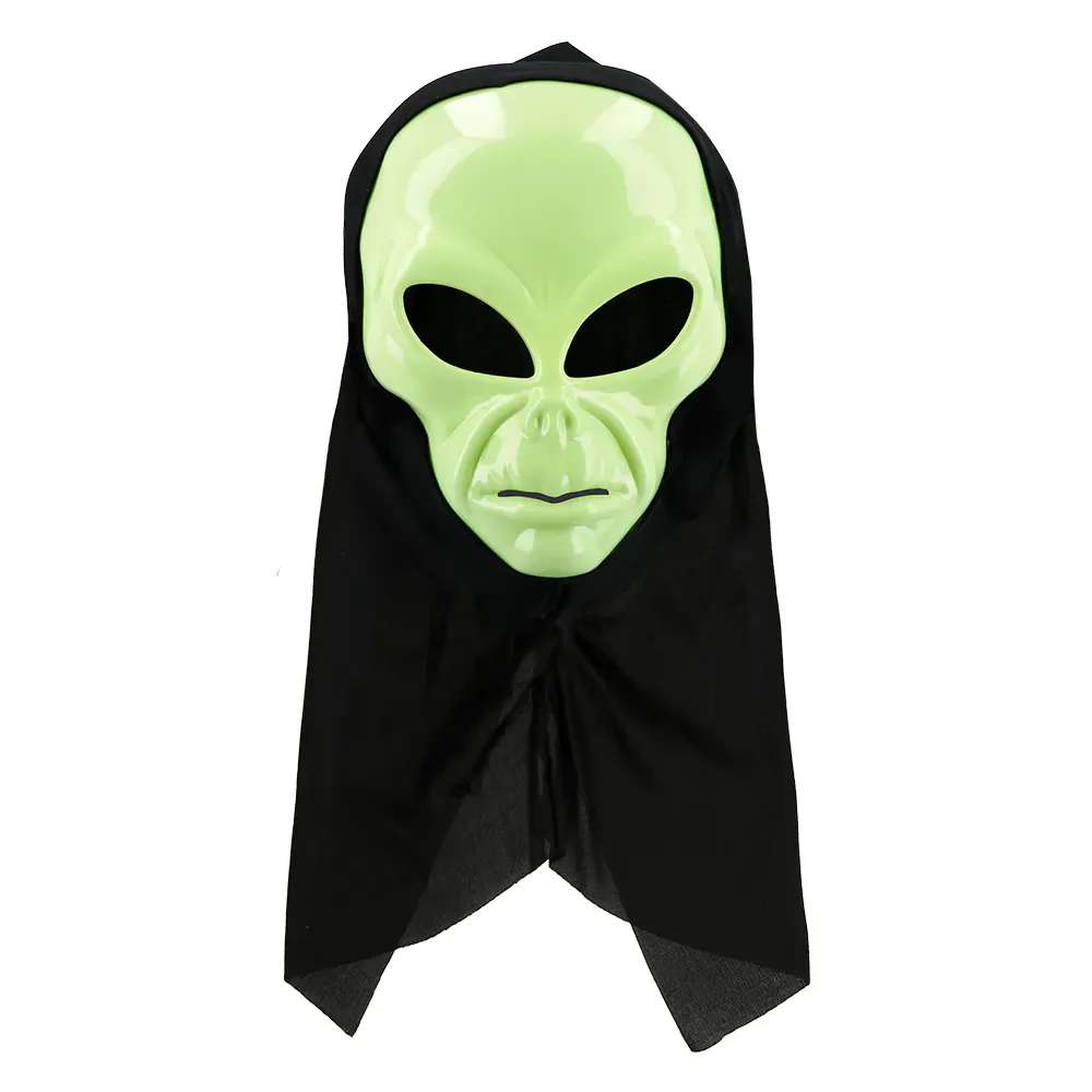 Alien masker met kap – Glow in the Dark