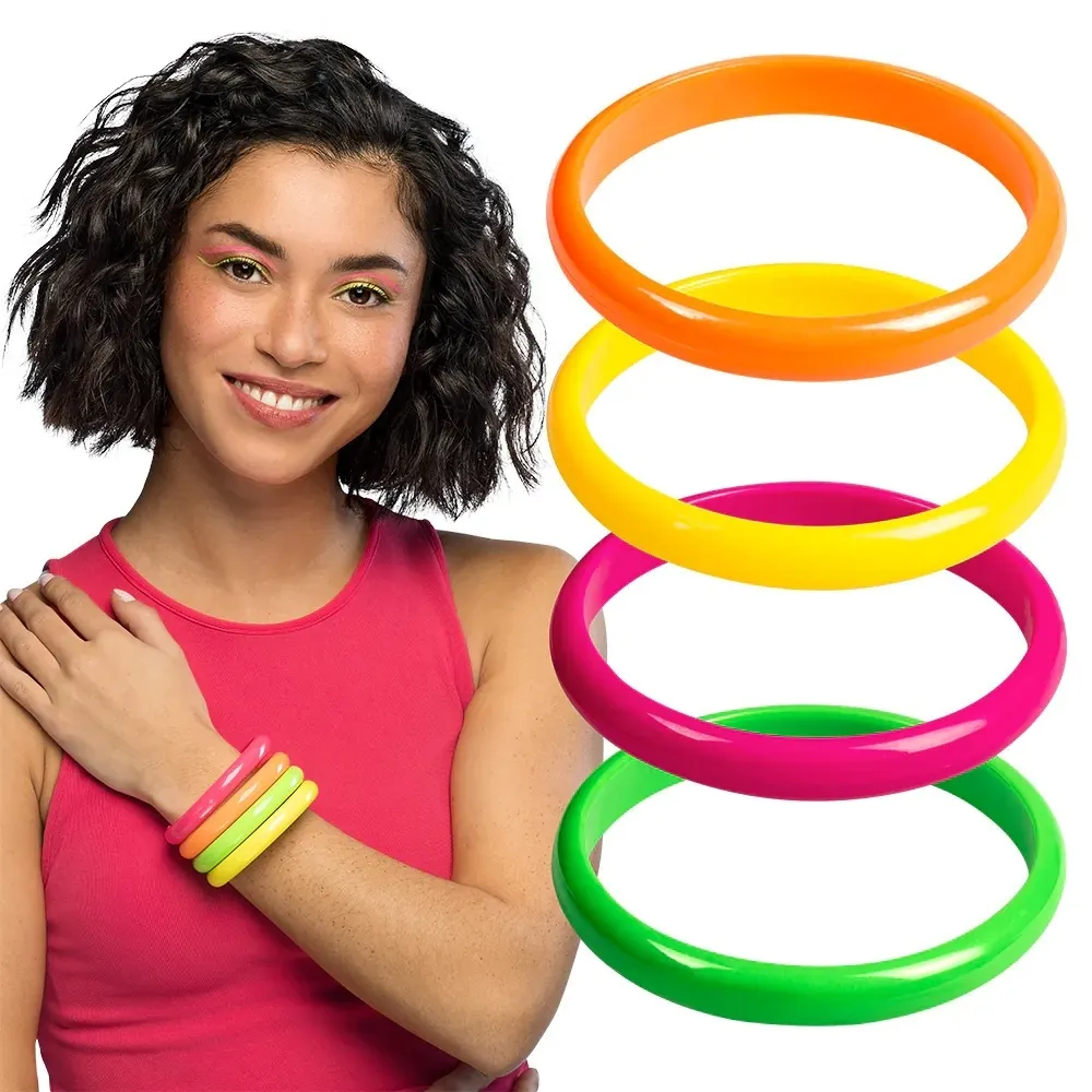 NEON ARMBANDEN SET - 4 STUKS - RAVE
