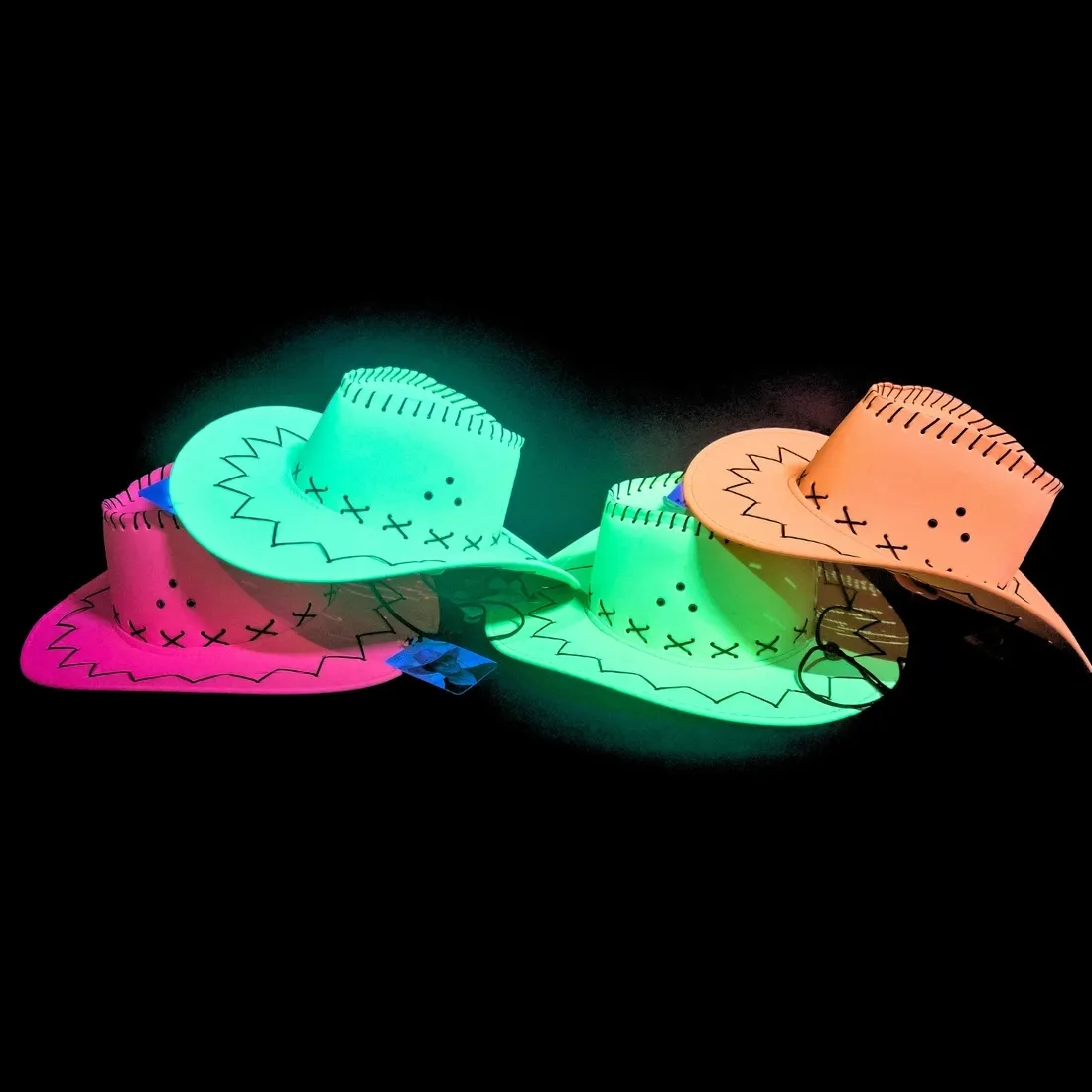COWBOY HAT SAVANNE - UV / BLACKLIGHT - NEON GREEN