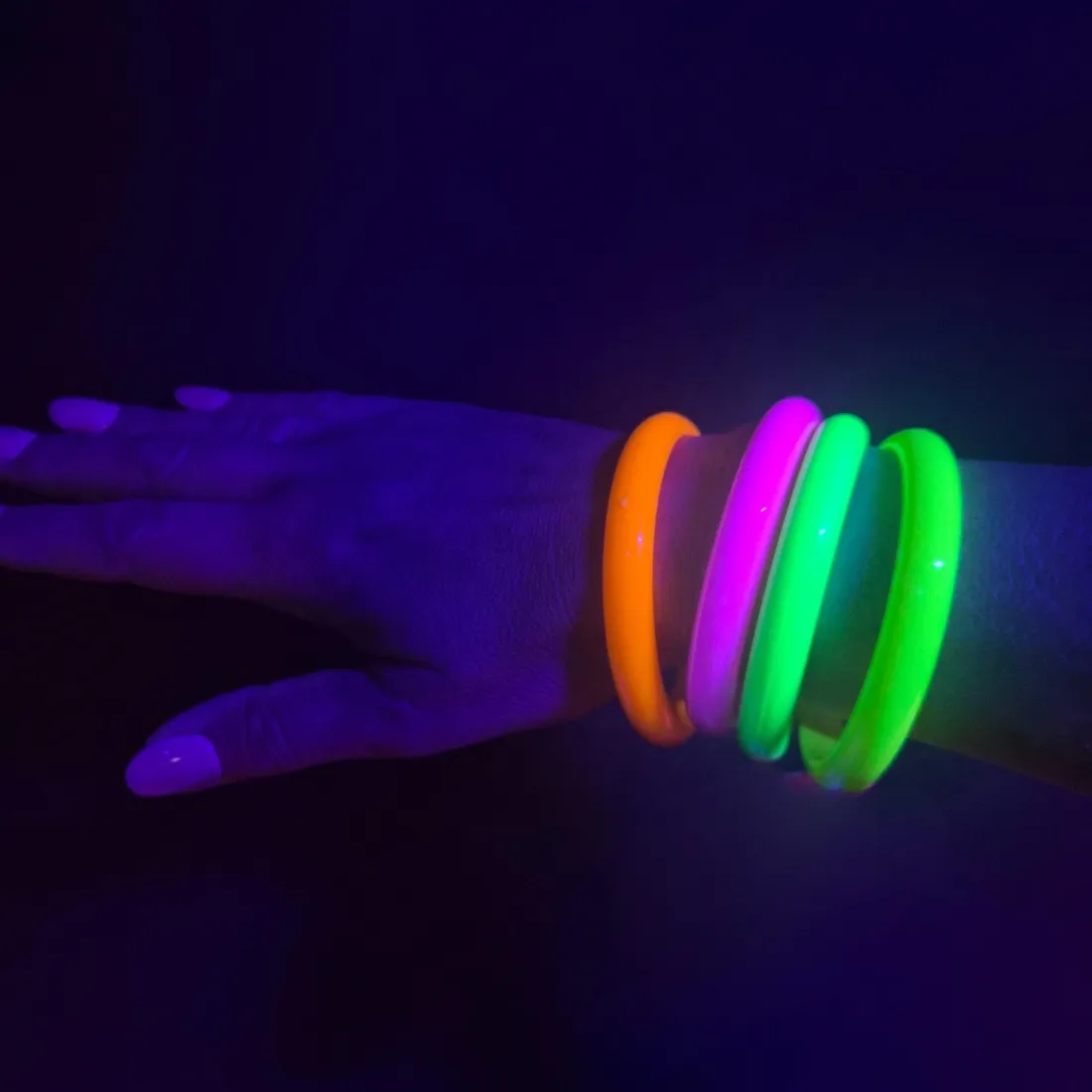 NEON ARMBANDEN SET - 4 STUKS - RAVE
