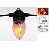 LED vlamverlichting 10 lampjes – Realistisch vlameffect (LED‑puntjes)