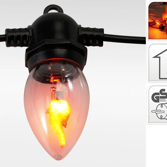 LED vlamverlichting – 10 lampjes – Realistisch vlameffect door LED‑puntjes – Binnen & buiten