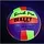 VOLLEYBAL - UV / BLACKLIGHT - 22 CM - BLAUW OF GROEN