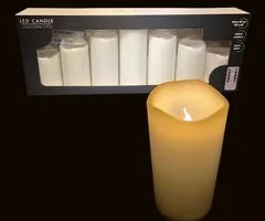 LED KAARSENSET - 7-DELIG - VOOR BINNEN EN BUITEN - MET TIMER