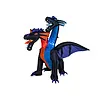 Europalms HALLOWEEN INFLATABLE DRAGON - 208 CM