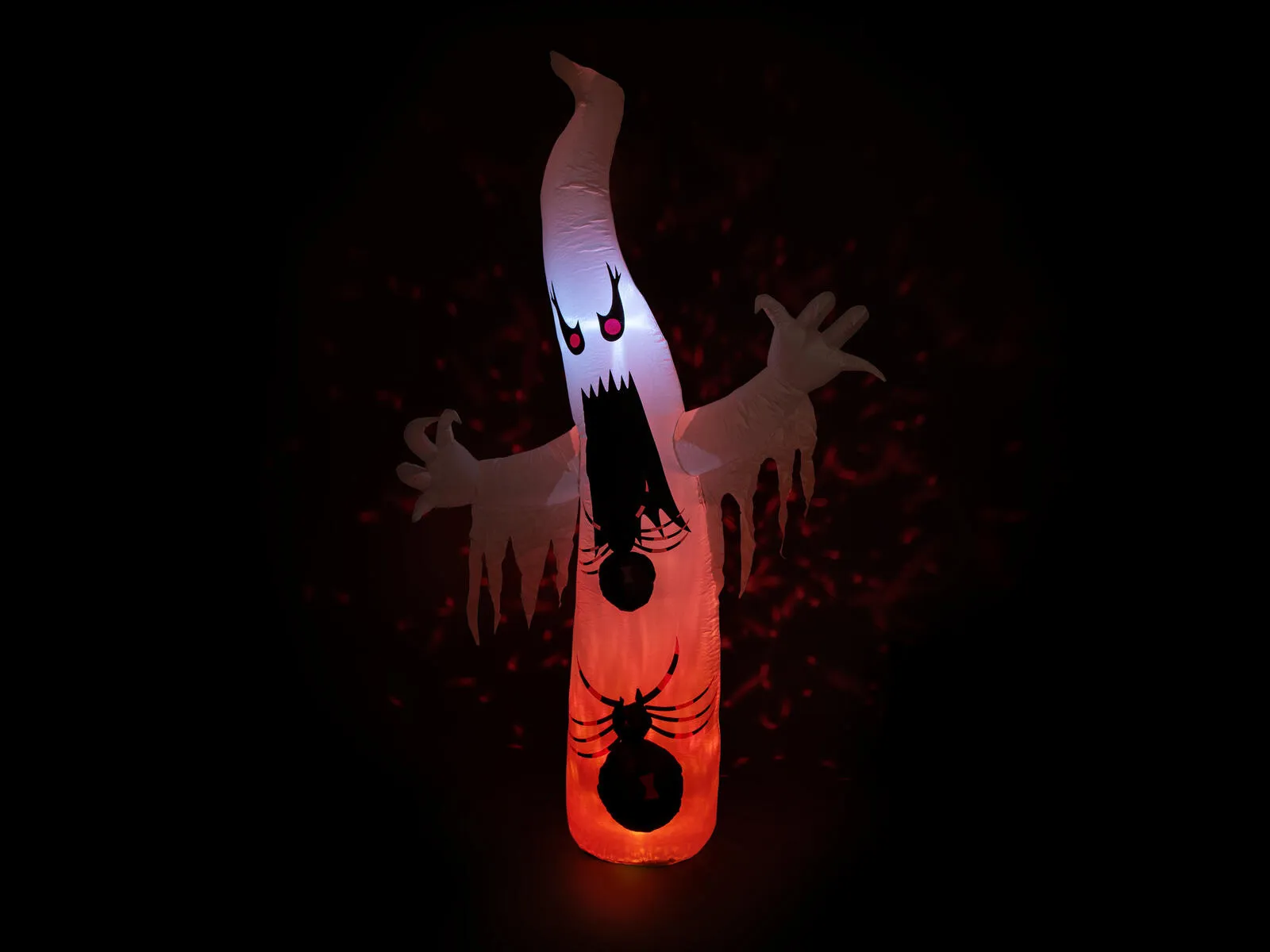 Europalms Halloween inflatable ghost – 234 cm – red LED effect – self‑inflating