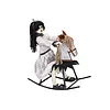 Europalms HALLOWEEN - CREEPY GIRL OP SCHOMMELPAARD - 72 CM