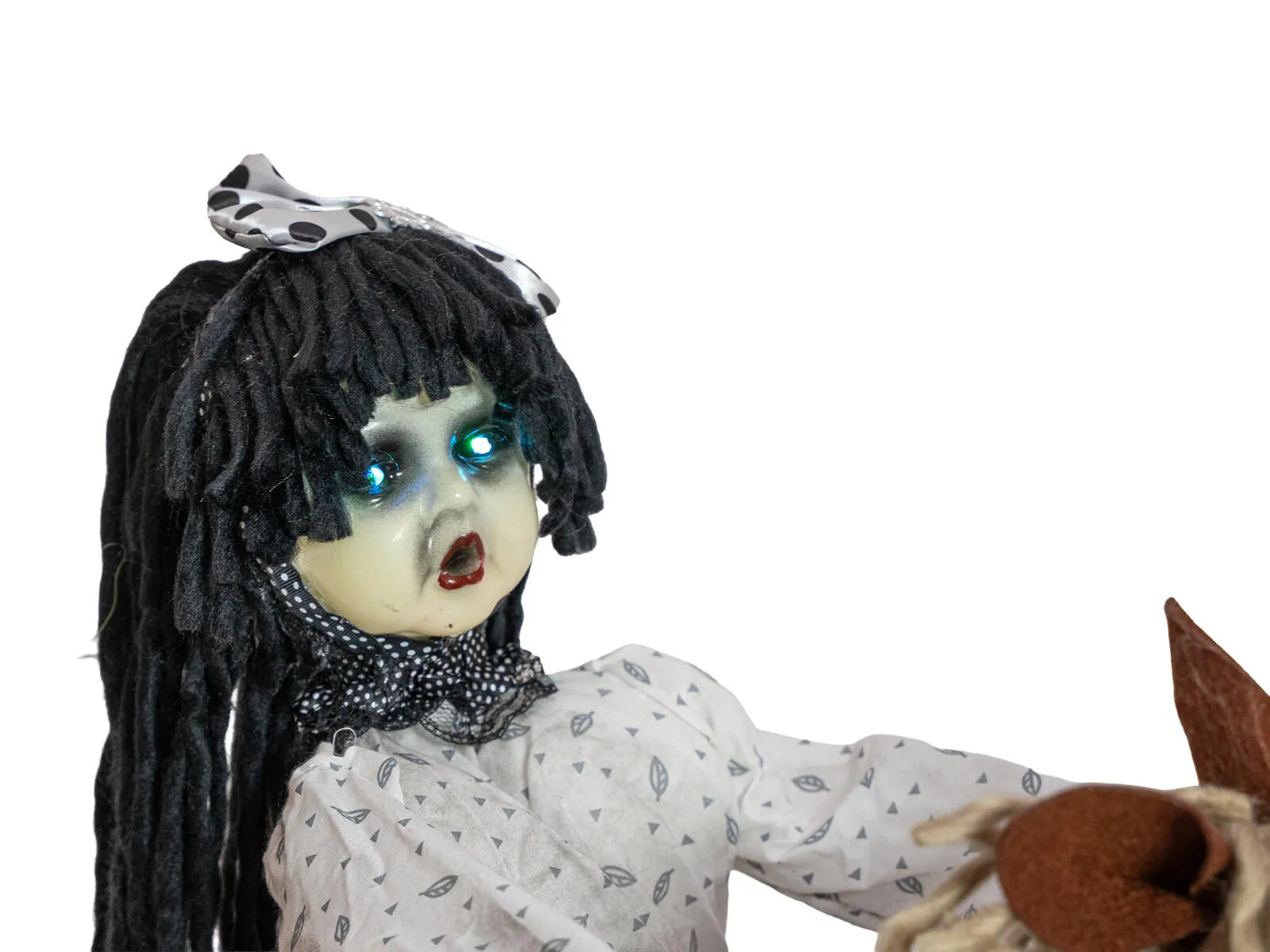 Europalms HALLOWEEN - CREEPYGIRL OP SCHOMMELPAARD - BEWEGEND - 72 CM