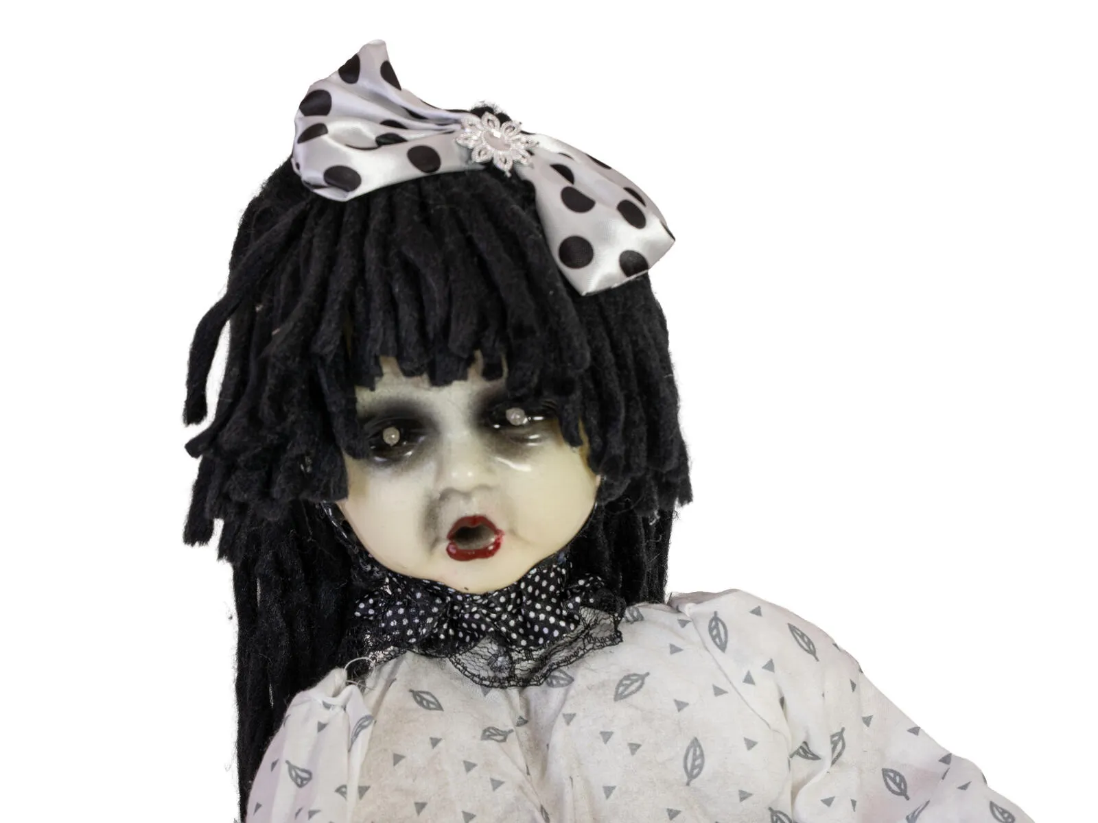 Europalms HALLOWEEN - CREEPYGIRL OP SCHOMMELPAARD - BEWEGEND - 72 CM