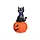 EUROPALMS Halloween Inflatable Cat with Pumpkin – 183 cm – LED Eyes – Self‑Inflating – IP44