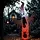 HALLOWEEN INFLATABLE GHOST - 234 CM - RED LED EFFECT - SELF INFLATING