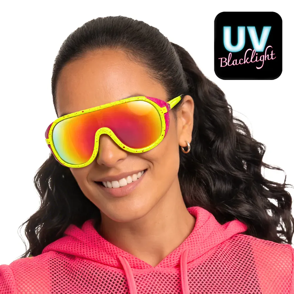 Neon Partybril Rave Runner | Fluor Festivalbril voor Feesten en Raves