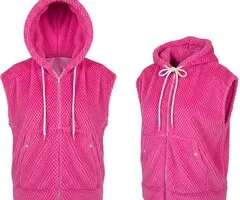 NEON BODYWARMER FLUFFY ROZE L/XL