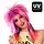 Neon Pruik Kimberley Roze