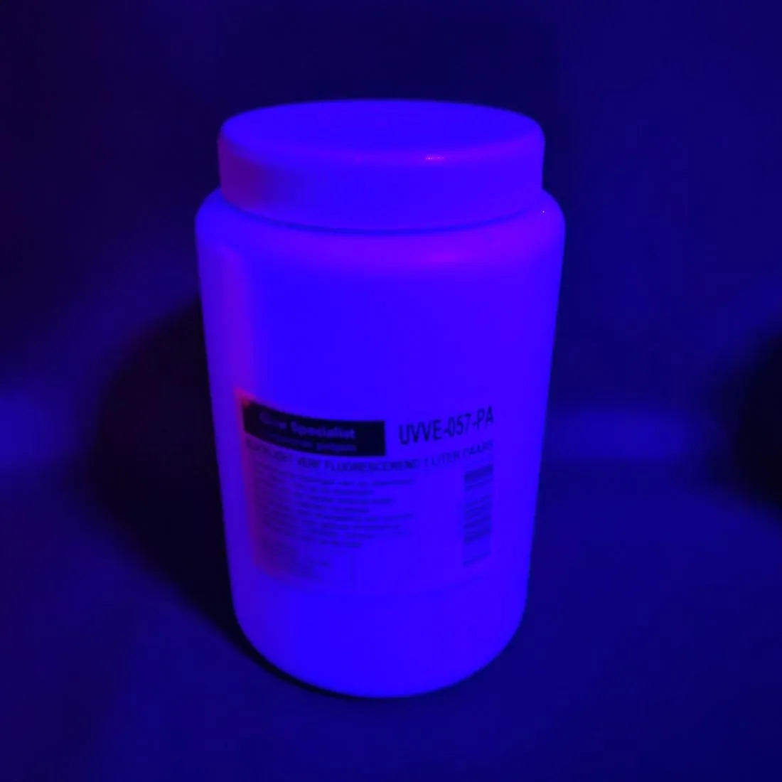 FLUORESCENT BLACKLIGHT PAINT WATER BASED - 1 LITRE - VARIOUS COLOURS