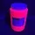 FLUORESCENT BLACKLIGHT PAINT WATER BASED - 1 LITRE - VARIOUS COLOURS
