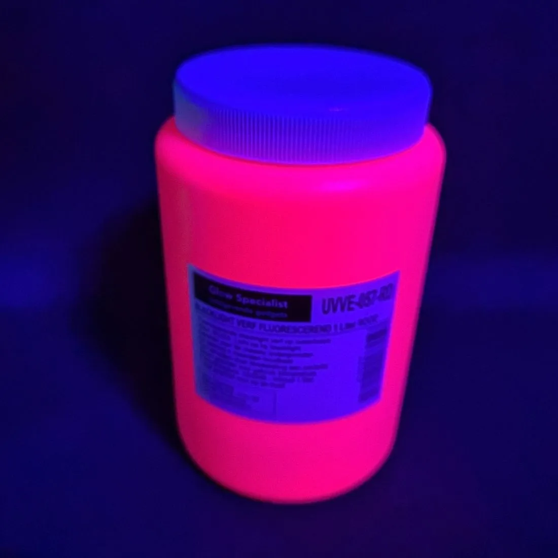 FLUORESCENT BLACKLIGHT PAINT WATER BASED - 1 LITRE - VARIOUS COLOURS