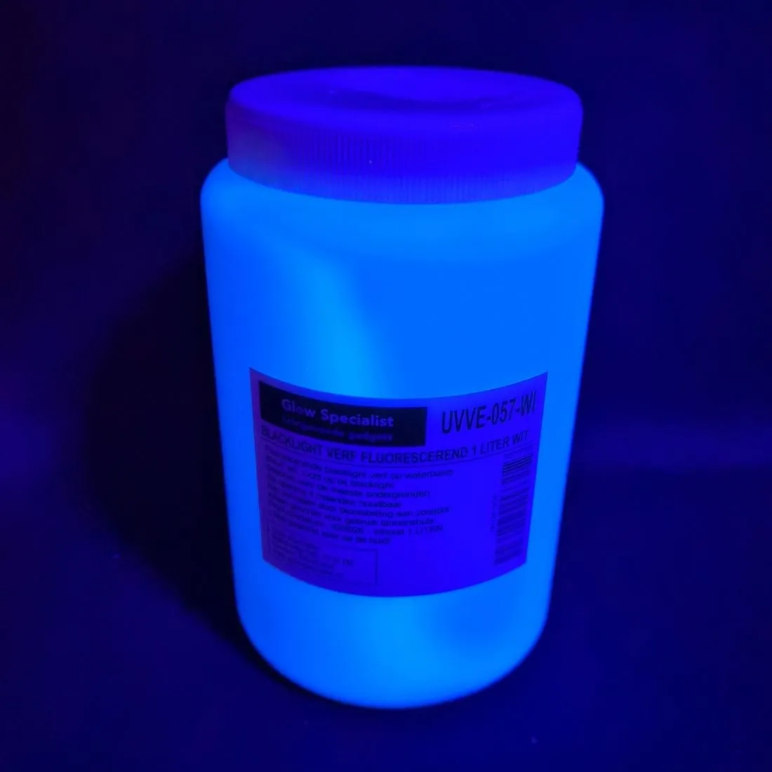 FLUORESCENT BLACKLIGHT PAINT WATER BASED - 1 LITRE - VARIOUS COLOURS