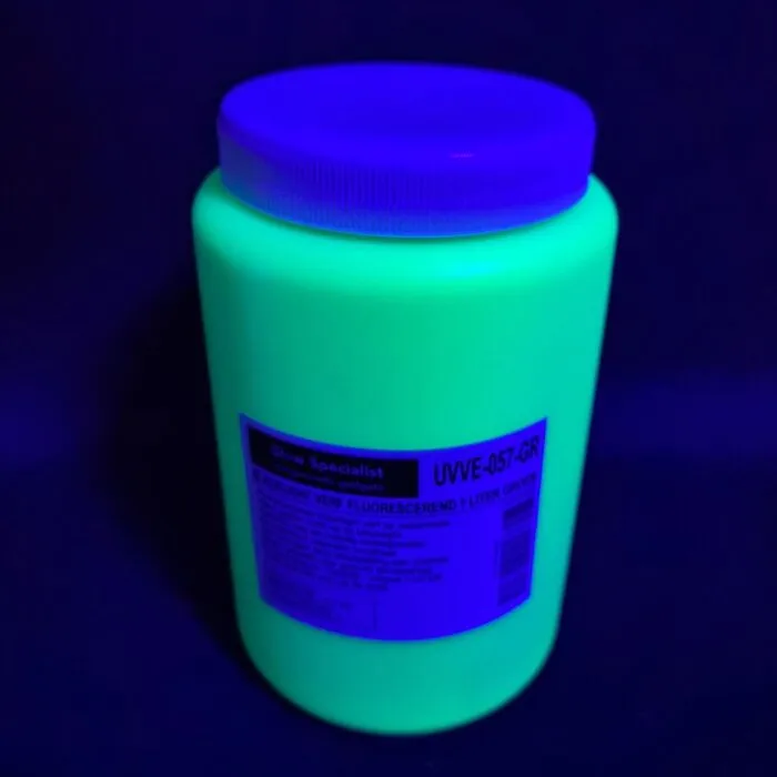 FLUORESCENT BLACKLIGHT PAINT WATER BASED - 1 LITRE - VARIOUS COLOURS
