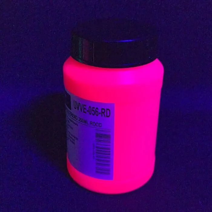 FLUORESCENT BLACKLIGHT PAINT WATER BASED - 250 ML - VARIOUS COLOURS