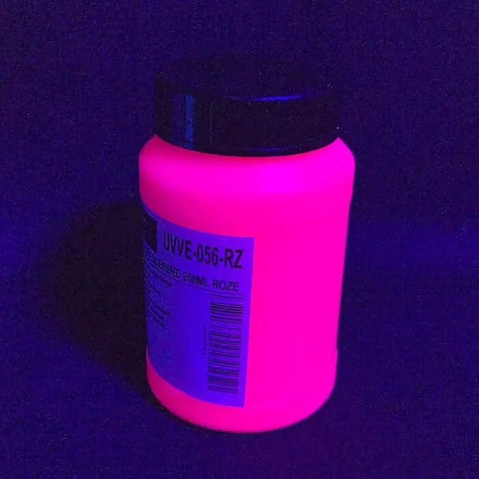 BLACKLIGHT VERF FLUORESCEREND OP WATERBASIS - 250 ML - DIVERSE KLEUREN