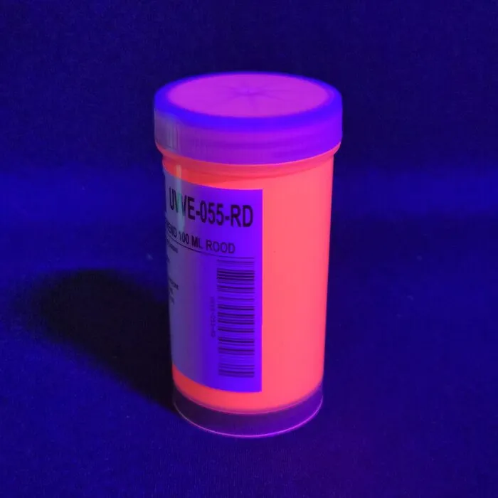 BLACKLIGHT VERF FLUORESCEREND OP WATERBASIS - 100 ML - DIVERSE KLEUREN