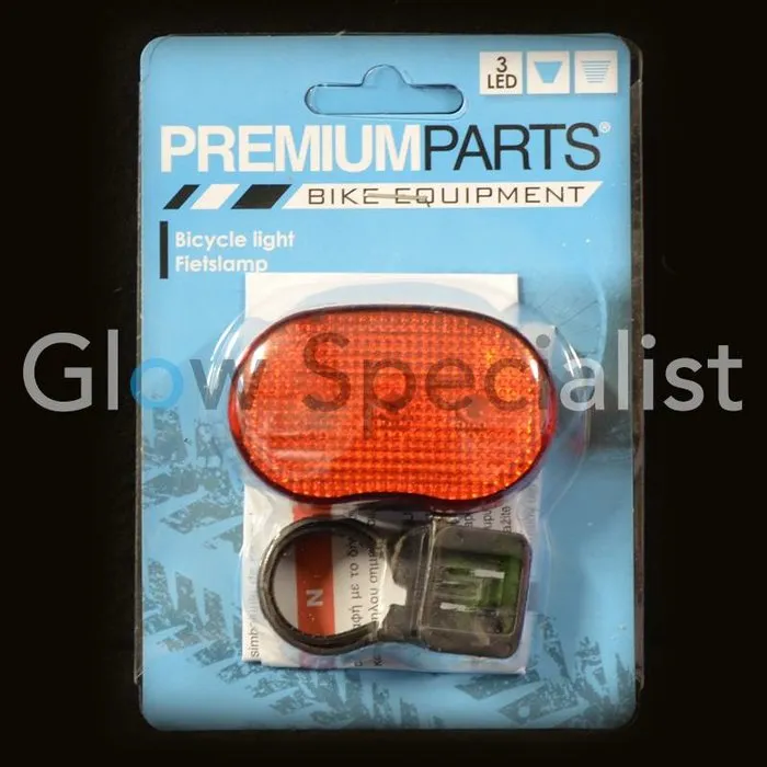 LED FIETSLAMPEN - ROOD  OF WIT