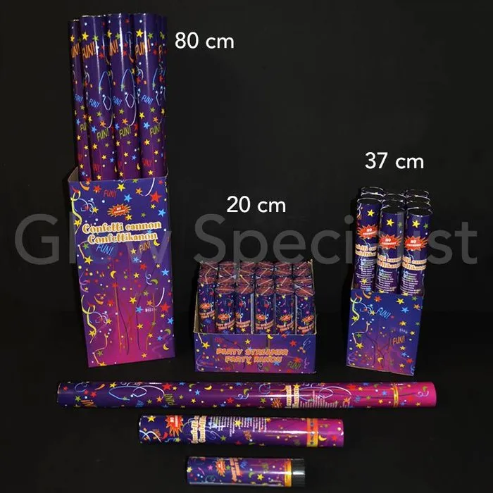 CONFETTIKANON KLEIN - 20 CM
