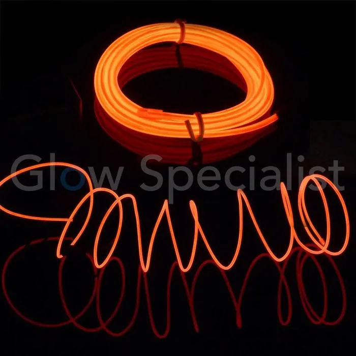 EL‑Wire 2 meter with 3V inverter – Flexible electroluminescent wire for clothing, decoration and creative projects
