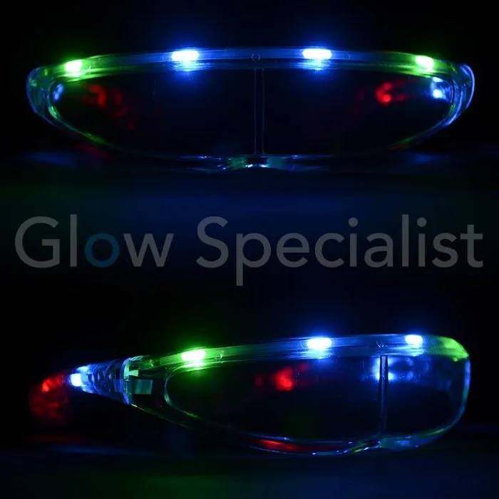 LED Skibril – Lichtgevende Knipperende Party Bril