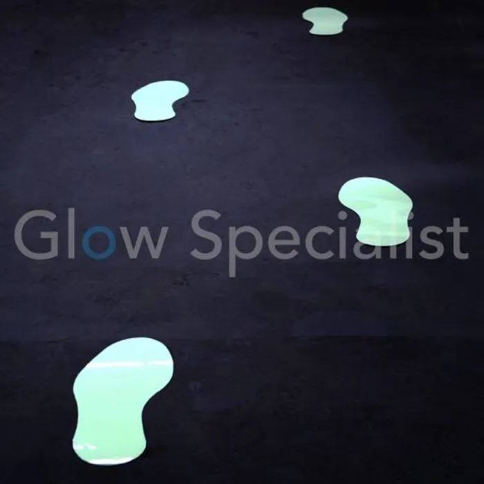 GLOW IN THE DARK VOETSTAPPEN - PER PAAR