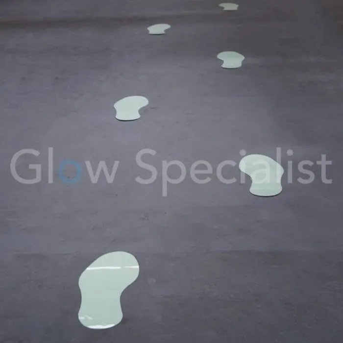 GLOW IN THE DARK VOETSTAPPEN - PER PAAR