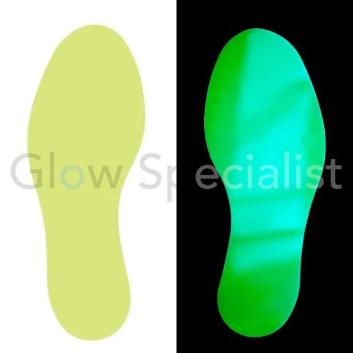 GLOW IN THE DARK VOETSTAPPEN - PER PAAR